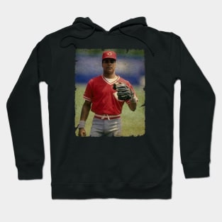 Barry Larkin in Cincinnati Reds Hoodie